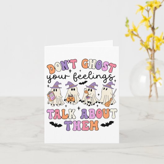 Carte N'abandonnez pas vos sentiments, parlez-en Conseil (Fleur jaune)