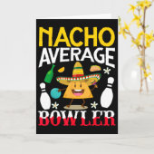Carte Nacho Average Bowler Cinco De Mayo Bowling Mexicai (Fleur jaune)