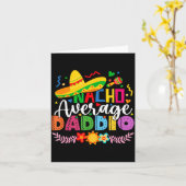Carte Nacho Average Daddio Drôle Mexicain Vintage Cinco (Fleur jaune)