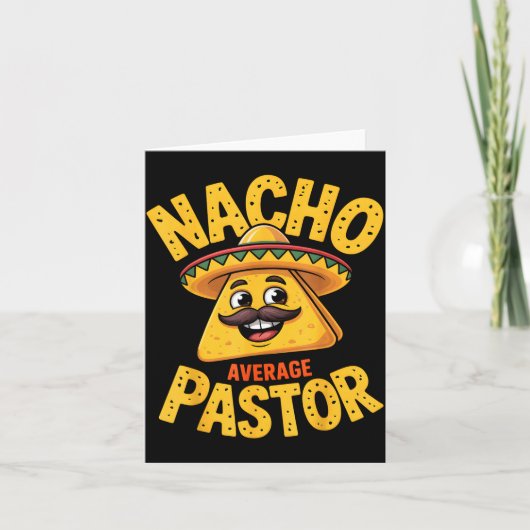 Carte Nacho Average Pastor Funny Christian (Devant)
