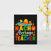 Carte Nacho Enseignant moyen Apple Cinco De Mayo Enseign (Fleur jaune)