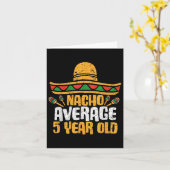 Carte Nacho Moyenne 5 Ans Joyeux Cinco De Mayo Naissance (Fleur jaune)
