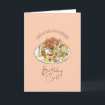 Carte Nacho Moyenne Amusante<br><div class="desc">Personnalisez le texte personnalisé et les couleurs arrière - plans ci-dessus. Vous pouvez trouver d'autres cartes d'anniversaire dans notre collection "Cartes d'anniversaire".</div>