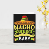 Carte Nacho Moyenne Bébé Funny Cinco De Mayo (Fleur jaune)