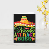 Carte Nacho Moyenne Boss Fun Cadeau Cinco De Mayo (Fleur jaune)
