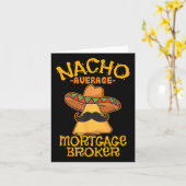 Carte Nacho Moyenne Courtier hypothécaire Agent Prêt Cin (Fleur jaune)