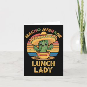 Carte Nacho Moyenne Déjeuner Lady Mexicaine Cinco De May