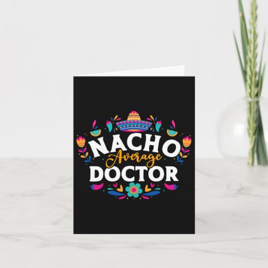 Carte Nacho Moyenne Docteur Cinco De Mayo Mexicain Match (Devant)