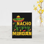 Carte Nacho Moyenne Morgan Nom Personnalisé Cinco De May (Fleur jaune)