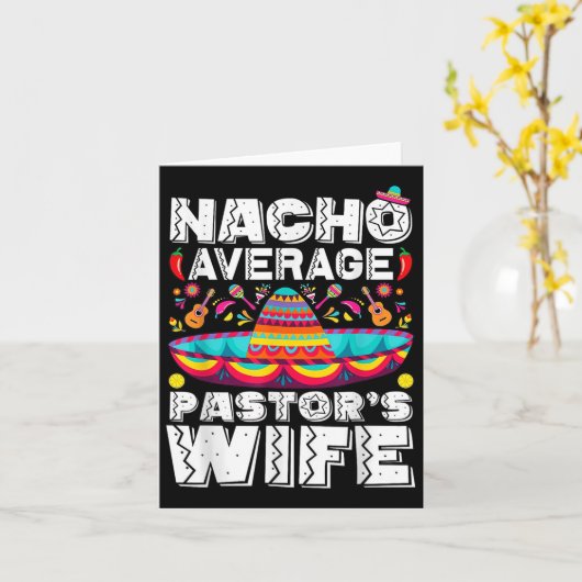 Carte Nacho Moyenne Pasteurs Épouse Prêcheuse Cinc Relig (Fleur jaune)