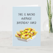 Carte Nacho Nourriture mexicaine moyenne Anniversaire (Devant)