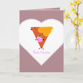 Carte Nacho Valentine (Fleur jaune)