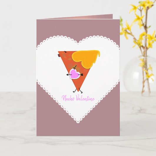 Carte Nacho Valentine (Fleur jaune)