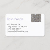 Carte nacrée moderne de contact (Dos)