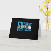 Carte Nage Chlorine Runs Through My Vein (Fleur jaune)
