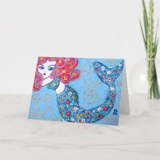 Carte nageant avec grâce