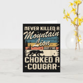 Carte N'ai Jamais Tué Un Puma Mais J'ai Étranglé Un Coug (Fleur jaune)