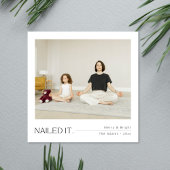 Carte Nail it Paisible Famille Photo Fête de Noël