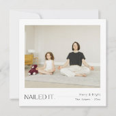 Carte Nail it Paisible Famille Photo Fête de Noël (Devant)