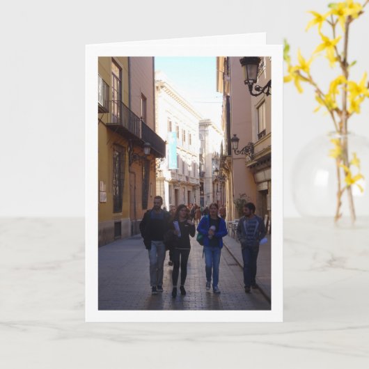 Carte Naissance à Valence, Valence, Espagne (Fleur jaune)