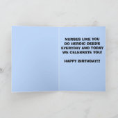 Carte Naissance de la super infirmière (Intérieur)