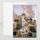 Carte Naissance de Vénus par William-Adolphe Bouguereau (Devant / Derrière)