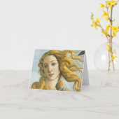 Carte Naissance de Vénus Renaissance Fine Vintage (Fleur jaune)