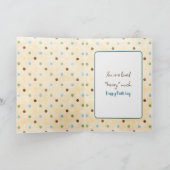 Carte Naissance mignon Ours Brown (Intérieur)