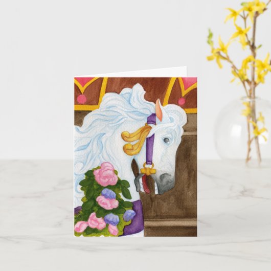 Carte Najira Carousel Horaire Note (Fleur jaune)