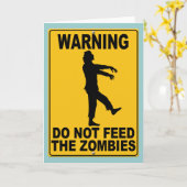 Carte N'alimentez pas les zombis (Fleur jaune)