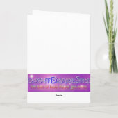 Carte Nam Myoho Renge Kyo avec la conception de fleur de (Dos)