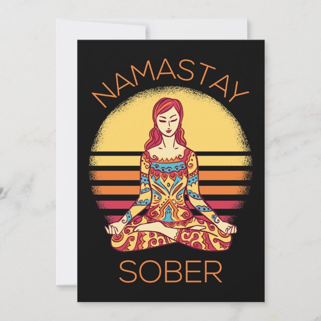 Carte Namastay Sober I (Devant)