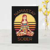 Carte Namastay Sober I (Fleur jaune)