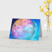 Carte Namaste Citation Merci Cosmologique Universe Planè (Fleur jaune)