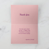 Carte Namaste Citation Merci Romantique Coeurs papillons (Intérieur)