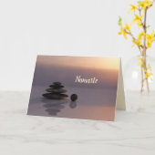 Carte Namaste Citation Merci Yoga Balance Stations (Fleur jaune)