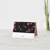 Carte Namaste Cote Merci Romantique Rose Pétales (Dos)