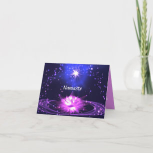 Carte Namaste Merci Salutation Personnaliser