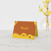 Carte Namaste Merci Sunflower Design (Fleur jaune)