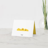 Carte Namaste Merci Sunflower Design (Dos)