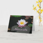 Carte "Namaste-Pink Lotus" (Fleur jaune)