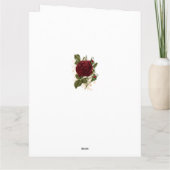 Carte Nana 3 Photo Red Roses Birthday (Dos)