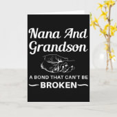Carte Nana And Grandson A Bond That Can't Be Broken  (Fleur jaune)