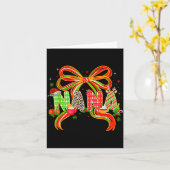 Carte Nana Coquette Bow Christmas Pajamas Xmas Tree Coco (Fleur jaune)