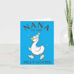 Carte Nana de l'anniversaire de la famille 1ère de l'oie