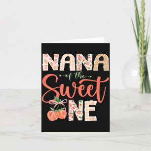 Carte Nana de The Sweet One Peach, fille du 1er annivers