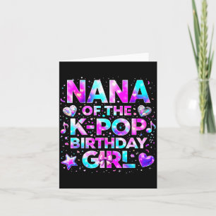 Carte Nana des K-p Birthday Girls Musique coréenne