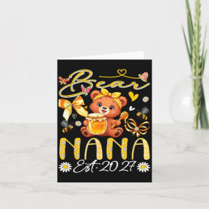 Carte Nana Est 2027 Nœud Papillon Floral Fête Des Mères 