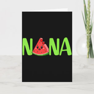 Carte Nana joyeuse fête des mères fière nana pastèque fr