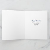 Carte Nana Joyeux anniversaire 3 Photo Roses bleus (Intérieur)